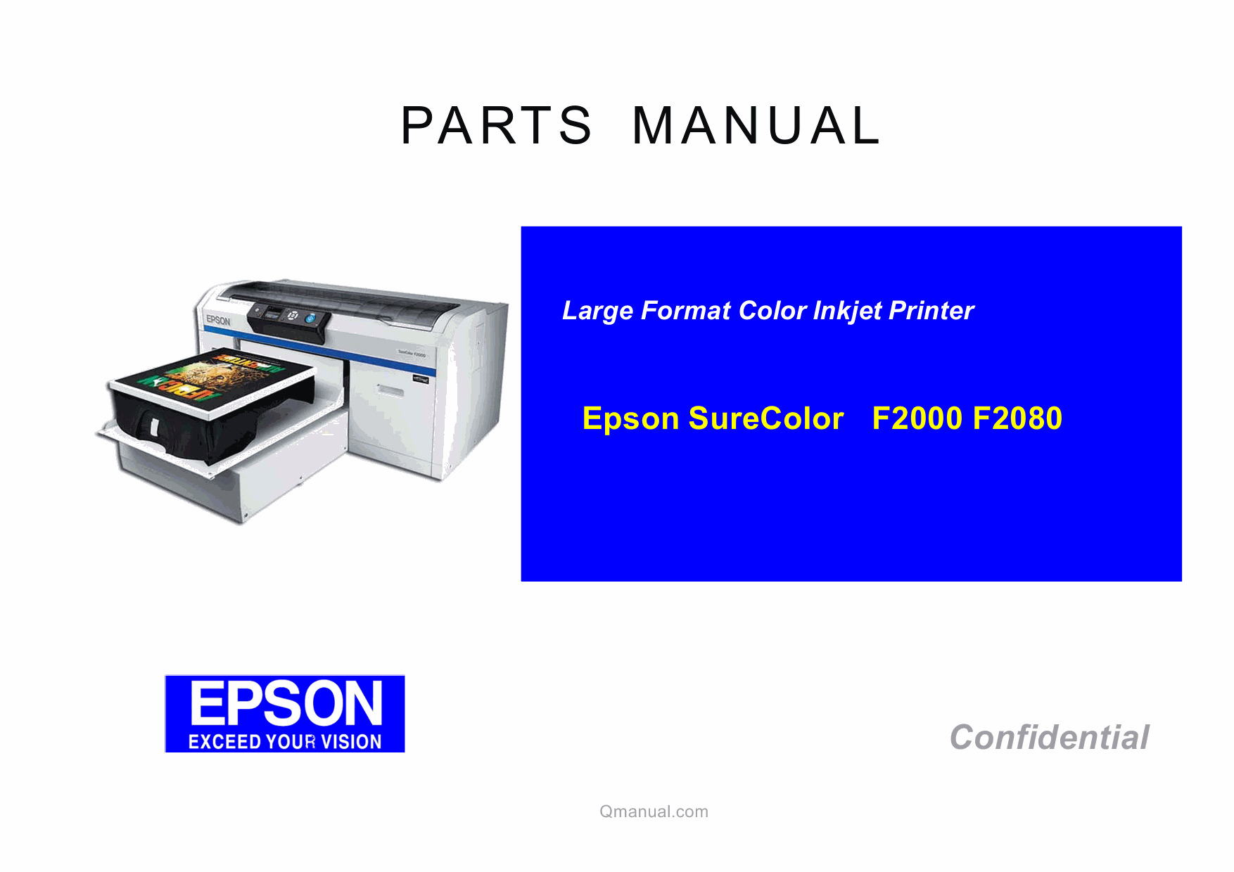 EPSON SureColor F2000 F2080 Parts Manual-1